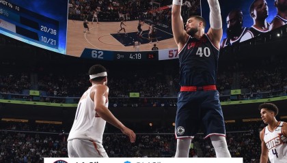 ?祖巴茨本赛季抢下联盟最多的1010个篮板，快船队史第4次